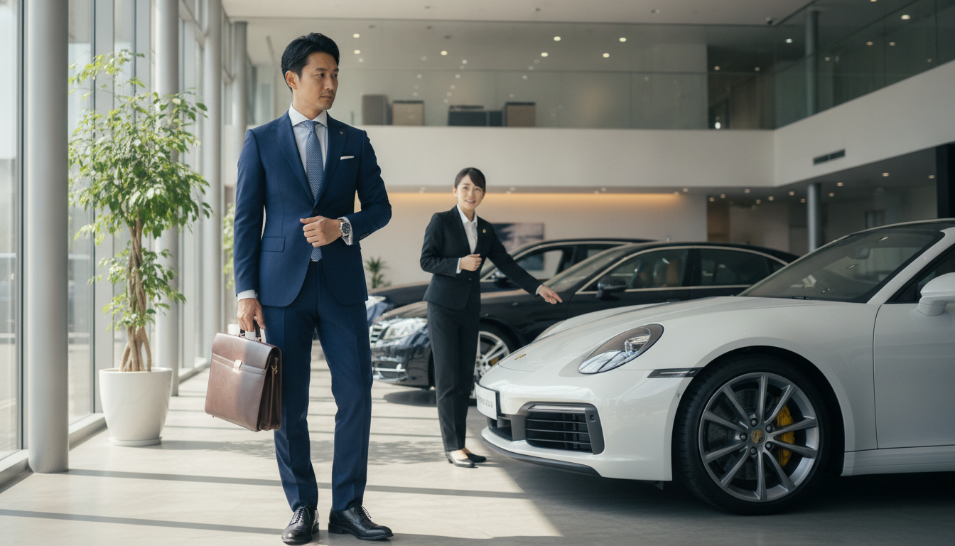 外車ディーラーで冷やかしと思われない服装や対策は？サラリーマンが意識すべき点とは？