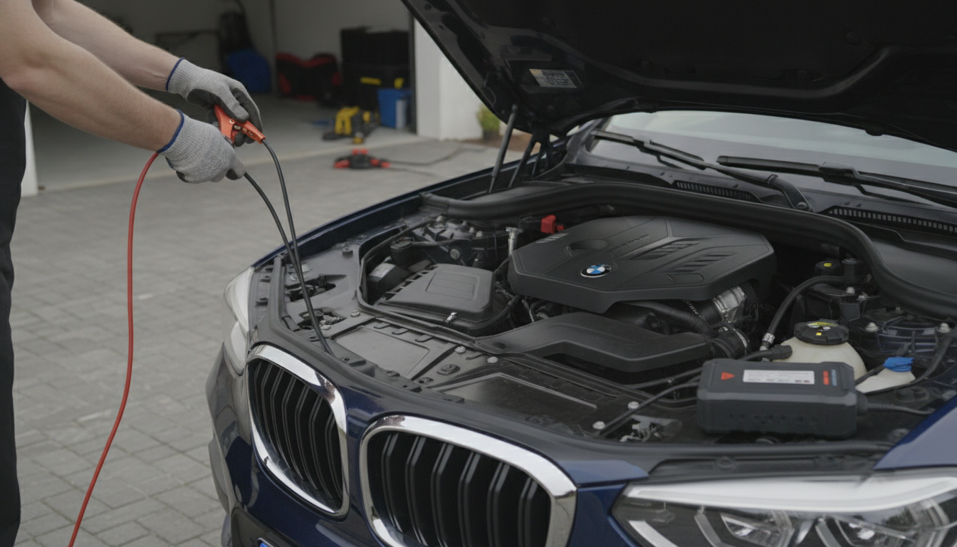 BMWX3バッテリー上がりはジャンプスターターで直るの?安全手順と注意点は?