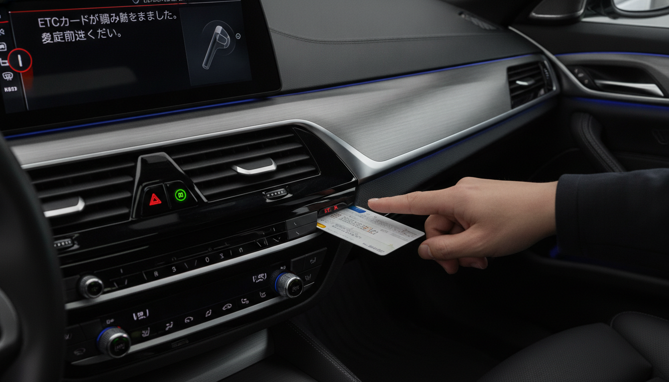 BMW5シリーズETC読み込まないエラーの理由は？原因切り分けと最適解なの？