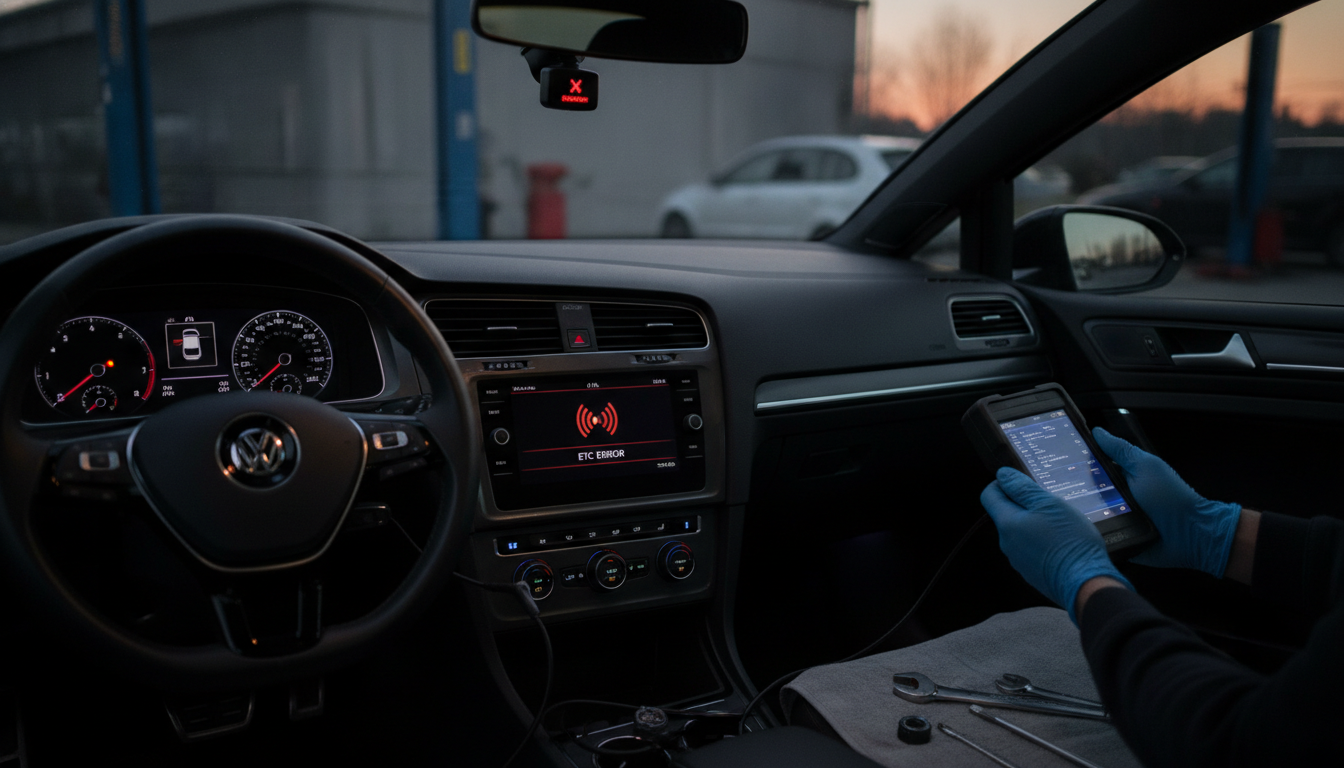 VWゴルフETC読み込まないエラーの原因は？高額修理を避ける切り分け手順なの？
