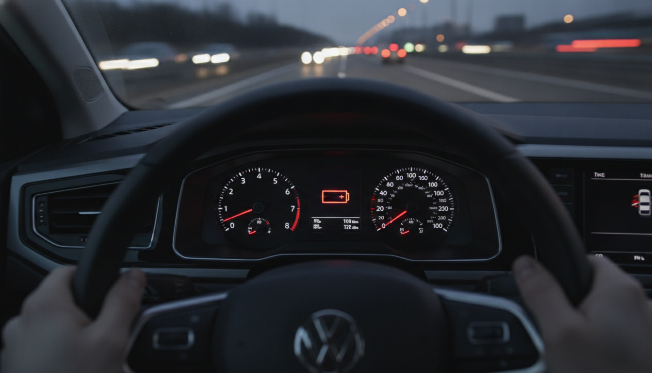 VWポロのバッテリー警告灯が点いたら「突然死の前兆」として扱うのが安全です