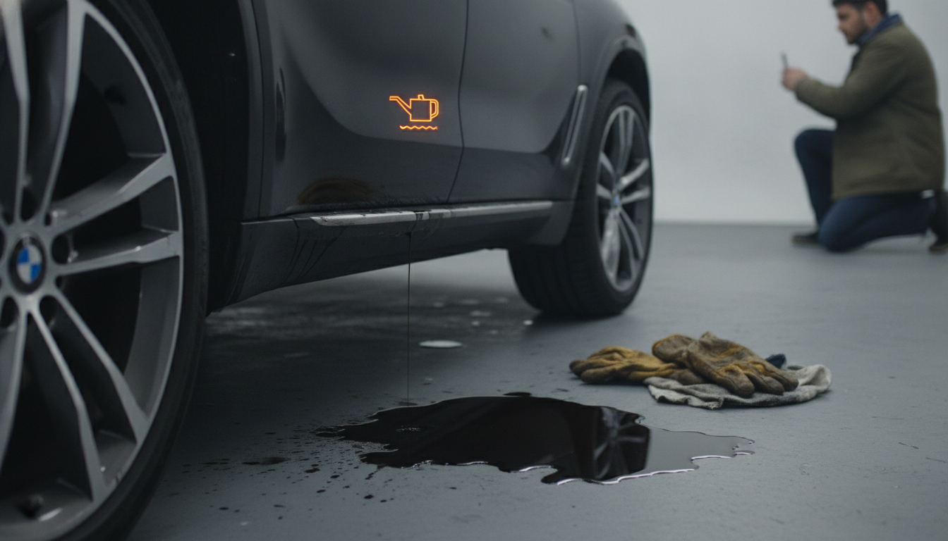 結論:BMW X5はオイル警告灯と漏れがあっても買取は可能ですが、まず「走行を続けない判断」が最優先
