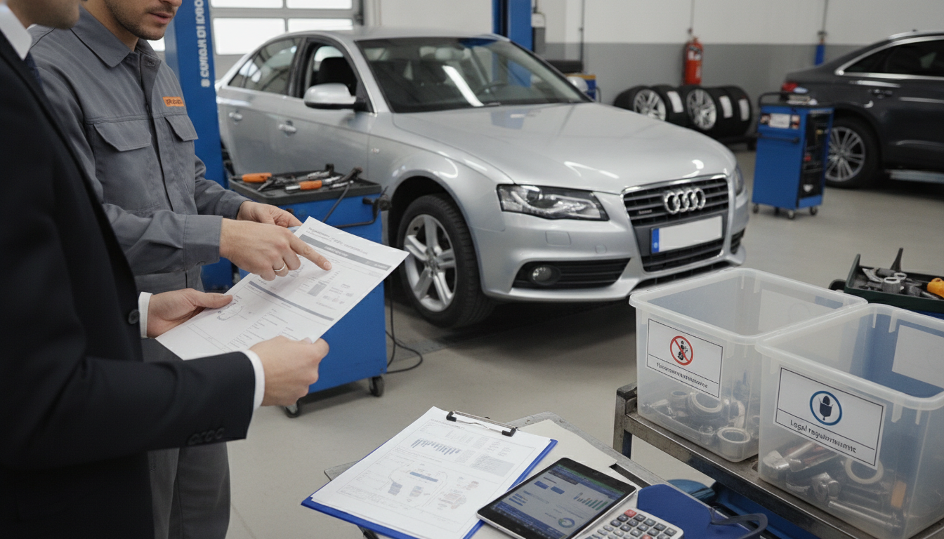 結論:アウディA4車検で削れるのは「推奨整備」、削れないのは「法定費用」と「保安基準」です