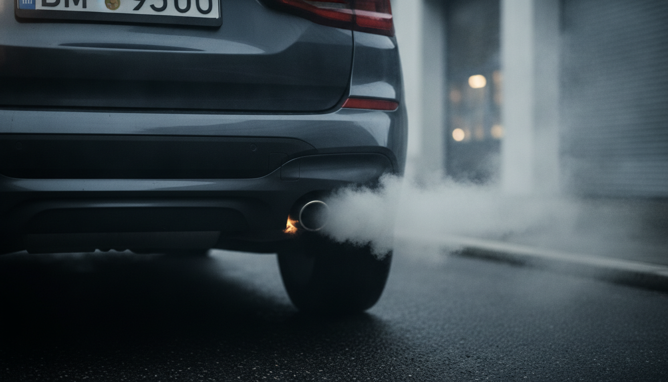 結論:BMW X3の「白煙+焦げ臭い」は、オイル燃焼か冷却水混入の可能性が高いです
